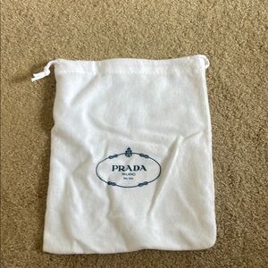 Prada White Dust Bag